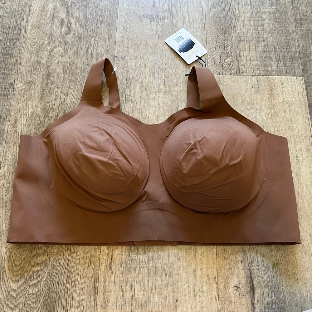 Evelyn Bobbie The Beyond Bra Clay Brown Wireless Seamless 3XL NEW